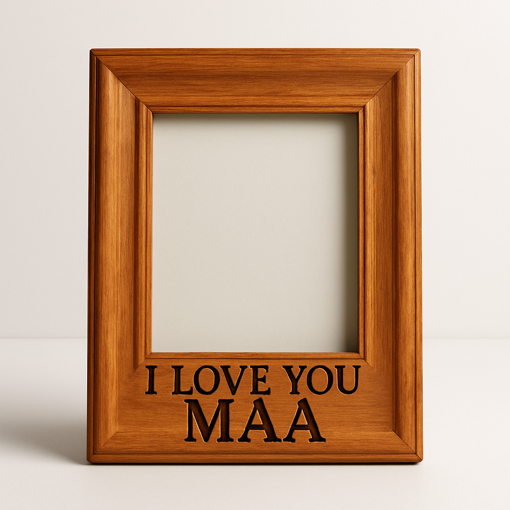 Personalized I Love You Maa Photo Frame